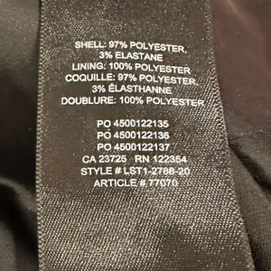 BABATON x ARITZIA SATIN BLACK GOTH ADJUSTABLE STRAP BRA TOP XXS thumbnail 7