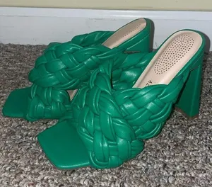 Womens New Azalea Wang Carolina Greens Heels thumbnail 1