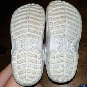 Crocs light blue washable rubber lined W6 orthotic arch support shoes thumbnail 3
