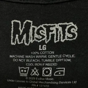 Misfits Crossed Arms Crimson Ghost Horror Punk Band Tee large thumbnail 4