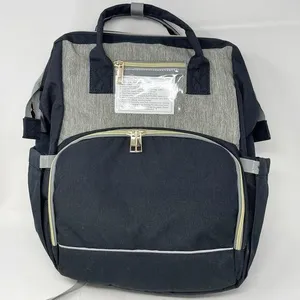 Hot Best Backpack Diaper bag Convertible Changing Pad Black Grey thumbnail 1