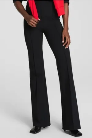 Spanx Ponte Knit High Rise Flare Leg Pants Black Size XS thumbnail 1