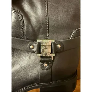 Vince Camuto Farren Women's Riding Boots SZ 5.5 Black Leather Quiet Luxury Moto thumbnail 7