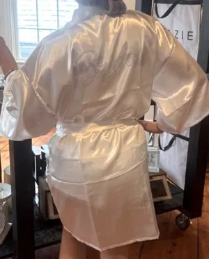 Amazon White bride robe thumbnail 1
