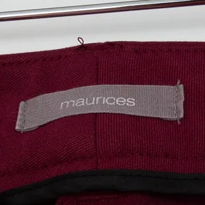 Maurices Womens Straight Leg Career Dress Pants Size 5/6 Red‎ Corpcore Office thumbnail 4