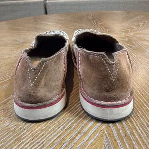Ariat Cruiser Slip On Shoes Leopard Print Animal Suede Brown Pink Size‎ 7B thumbnail 4