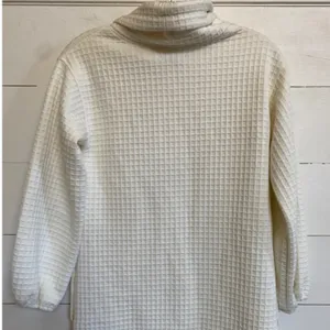 Max‎ Studio Women's Waffle Knit Cowl Neck Casual Dress Ivory XS - New thumbnail 6