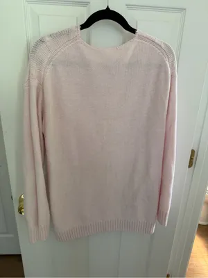 Abound Light Pink Distressed Crewneck Sweater Size Extra Small thumbnail 7
