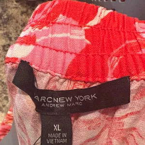 Marc New York Pink And Red Floral Linen Blend Pants Size‎ XL thumbnail 5