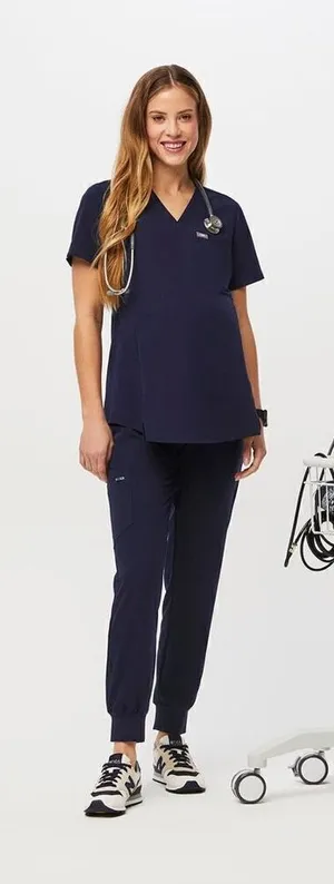 ✨2X HP✨Figs Zamora Maternity Jogger Scrub Navy Sz XS Pants✨ thumbnail 1