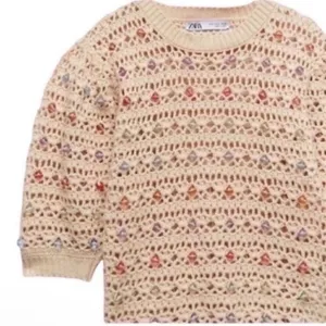 Zara Beige Beaded Sweater(Size Small) thumbnail 5