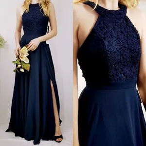 Lulus ✨ Picture Perfect Navy Blue Lace Maxi Dress✨ thumbnail 6