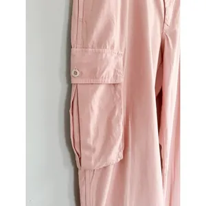Madewell | Garment Dyed Low-Slung Straight Cargo | Petal Pink | Sz 33 | NWT thumbnail 3