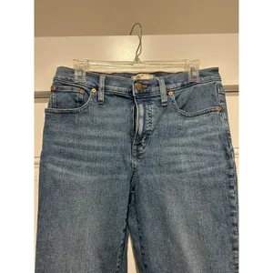 Madewell Mid-Rise Kick Out Jeans Medium Wash Blue Flare Denim Size 29 Preppy thumbnail 2