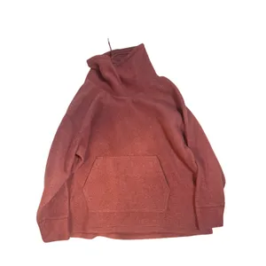 Nike Thermal Cozy Cowl Sweater in Claystone Red & Metallic Gold, Large thumbnail 2