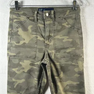 GAP Denim High Rise Universal Legging Camo Print‎ Size 6 28R thumbnail 2