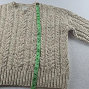 Joie Women's Cream Cable Knit Sweater‎ Small thumbnail 7
