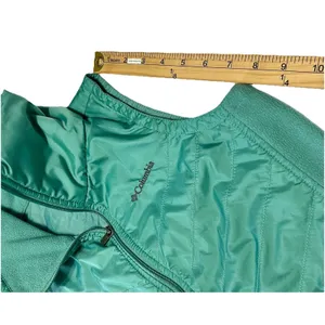 Columbia Mix It Around Vest Womens XS Teal Mint Green Quilted Fleece Omni-Shield thumbnail 8