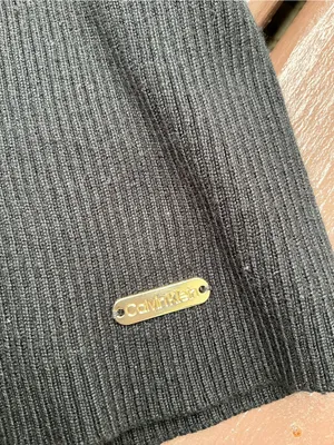 Calvin Klein Ribbed Button-Shoulder Women's Sweater🖤 thumbnail 4