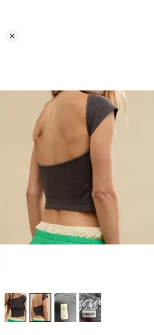 Aerie Dark Gray Ribbed Top thumbnail 9