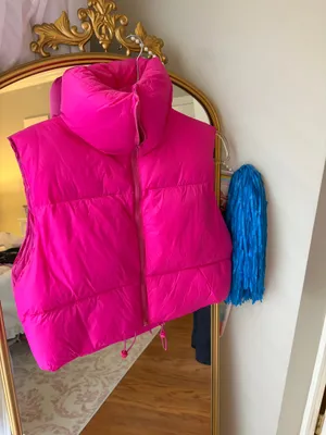 Pink Puffer Vest thumbnail 2