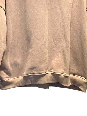 Boutique Thick Oversized Neutral Pullover Hoodie Beige Size XL Athleisure Minimalist Cute thumbnail 7