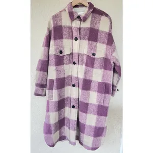 Isabel Marant Etoile Fontizi Blanket Coat in Rosewood FR 38 US 6 Thick Heavy thumbnail 2