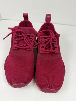 Adidas NMD_R1 Women’s 7.5 Burgundy Boost Knit Sneakers Running Shoes Casual thumbnail 11