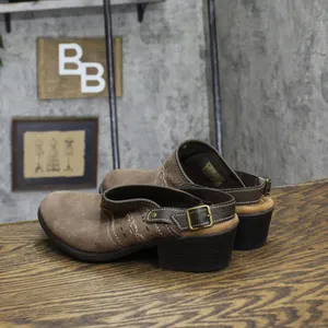 Earth Origins Womens Cady Suede Strap Back Clogs Brown 8.5W thumbnail 2