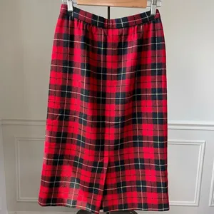 Wallace Tartan Plaid Wool Pencil Skirt 4 6 S thumbnail 4