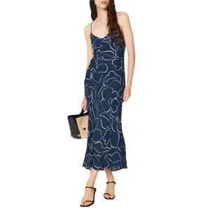 Madewell Layton Slip Dress in Blue, Size US 4​ thumbnail 2