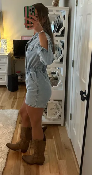 The Pants Store Denim romper thumbnail 3