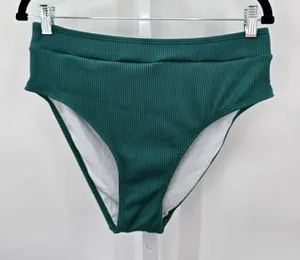 Cupshe Green Bikini‎ Bottom High Waist Swimsuit Swimwear Size Large thumbnail 1