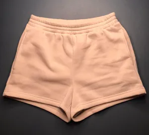 Light Tan/ Cream High Rise Sweat Shorts thumbnail 1