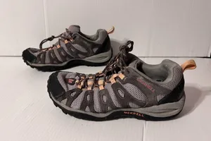 Merrell (J535264) depart dark gull grey trail hiking shoe women size 8 thumbnail 2