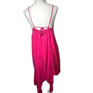 Free People Tumi Tunic Asymmetrical Flowy Dress Pink Size Medium Nwot thumbnail 4