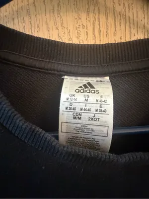 adidas Black Crew Sweatshirt with Pastel Multicolor Logo thumbnail 3