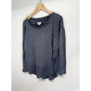 Anthropologie Dellata Nubby CircleLight Sweater Charcoal Gray Women‎ Size Small thumbnail 3