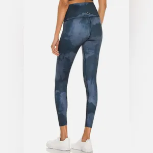 Beyond Yoga Lux High Waisted Midi Leggings Blue Tie-Dye Leggings Size Medium thumbnail 2