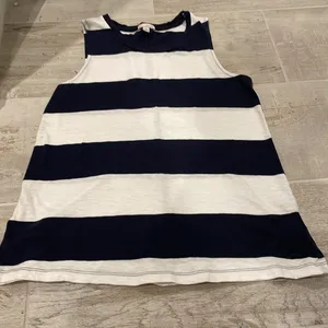 Gap Navy Blue & White Striped Full Length Tank Top thumbnail 2