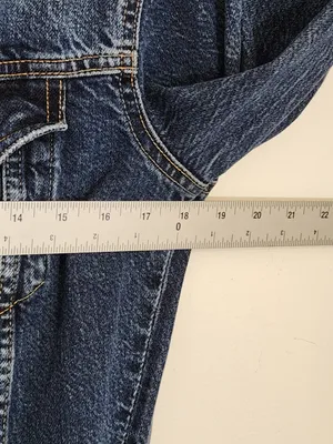 Zara Medium Wash Bootcut Denim Jumpsuit Size Medium thumbnail 6