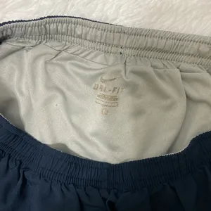 Nike Dri-Fit Women Blue Athletic Brief Lined Running Shorts Pants. Size-Large. thumbnail 10