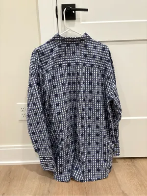 We the Free by Free People Hidden Flower Camo Shirt Size XL thumbnail 8