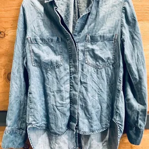 Anthropologie Women's Blue Shirt thumbnail 1