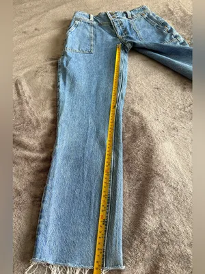 Abercrombie & Fitch A&F Mom Jeans 25R 0R Light Wash Raw Hem thumbnail 7
