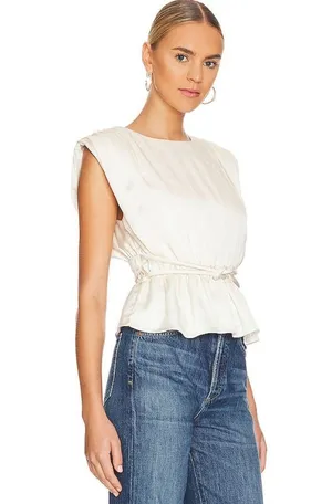 NWT Bailey 44 Giamina Top in Cream Satineffect thumbnail 4