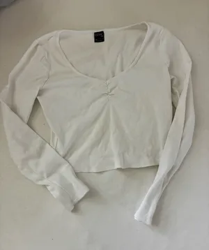 White Long Sleeve PacSun Top thumbnail 1