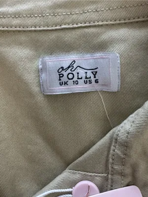Oh Polly Blake Sage Twill Cargo Utility Jumpsuit Long Sleeve Sz 6 Wide Leg NEW thumbnail 7