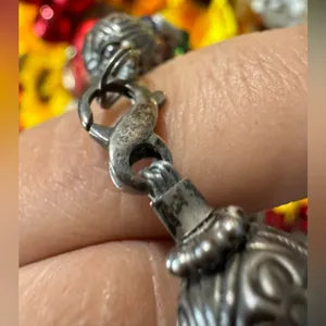 .925 sterling and crystal world handmade bracelet ✨ thumbnail 6