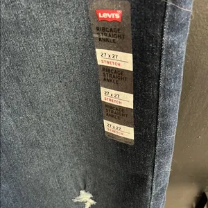 Levi's Ribcage women’s Blue Jeans thumbnail 7